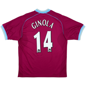 2001-02 Aston Villa Home Shirt Ginola #14 - 8/10 - (L)
