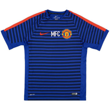 2014-15 Manchester United Nike Staff Issue Training Shirt MFC - 8/10 - (M)