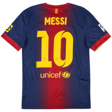 2012-13 Barcelona Home Shirt Messi #10 - 8/10 - (S)