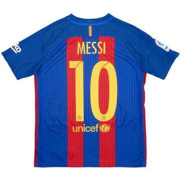 2016-17 Barcelona Home Shirt Messi #10 - 8/10 - (XL.Boys)