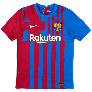 2021-22 Barcelona Home Shirt - 8/10 - (M.Boys)