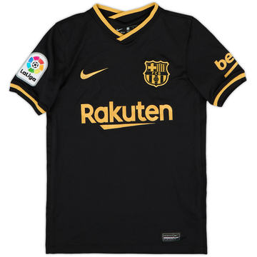 2020-21 Barcelona Away Shirt - 10/10 - (S.Boys)