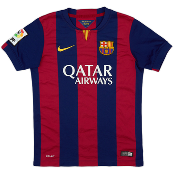 2014-15 Barcelona Home Shirt - 7/10 - (M.Boys)