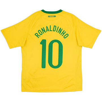 2010-11 Brazil Home Shirt Ronaldinho #10 - 6/10 - (M)
