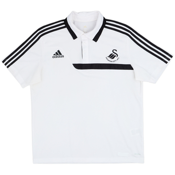 2013-14 Swansea adidas Polo Shirt - 8/10 - (L)