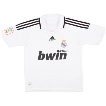 2008-09 Real Madrid Home Shirt - 6/10 - (L.Boys)