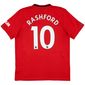 2019-20 Manchester United Home Shirt Rashford #10 - 9/10 - (L)