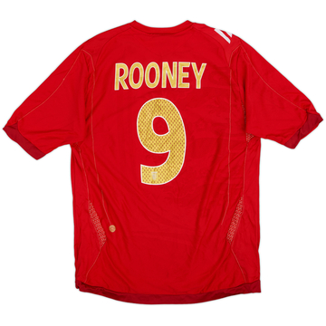 2006-08 England Away Shirt Rooney #9 - 7/10 - (M)