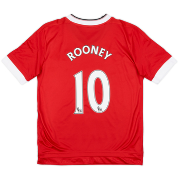 2015-16 Manchester United Home Shirt Rooney #10 - 8/10 - (M.Boys)