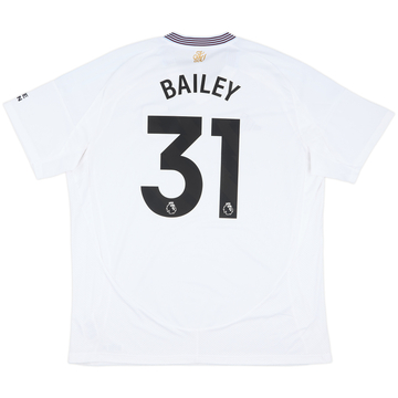 2024-25 Aston Villa Away Shirt Bailey #31 - 8/10 - (XXL)
