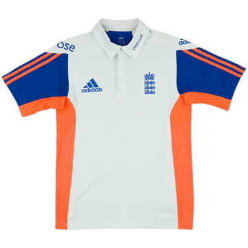 2014-15 England Cricket adidas Polo Shirt - 8/10 - (S)