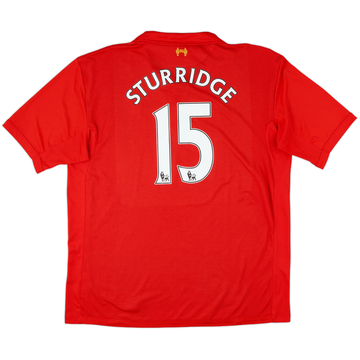2012-13 Liverpool Home Shirt Sturridge #15 - 7/10 - (3XL)