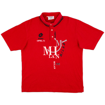1993-94 AC Milan Lotto Polo Shirt - 7/10 - (XL)