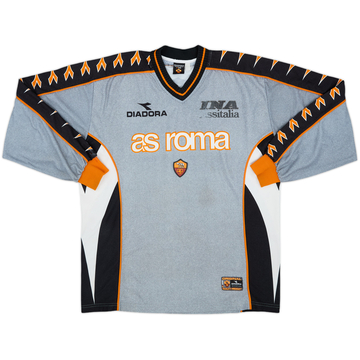 1999-00 Roma Diadora Training L/S Shirt - 6/10 - (XL)