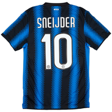2010-11 Inter Milan Home Shirt Sneijder #10 - 10/10 - (S)