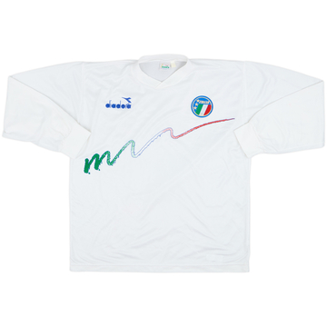 1990 Italy Diadora Training L/S Shirt - 5/10 - (XL)