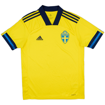 2020-21 Sweden Home Shirt - 9/10 - (M)