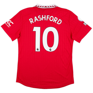 2022-23 Manchester United Authentic Home Shirt Rashford #10 - 10/10 - (XL)