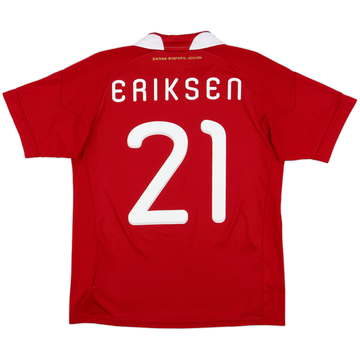 2010-11 Denmark Home Shirt Eriksen #21 - 8/10 - (XL.Boys)