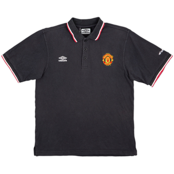 1998-99 Manchester United Umbro Polo Shirt - 7/10 - (XL.Boys)