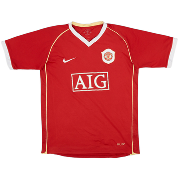 2006-07 Manchester United Home Shirt - 6/10 - (XL.Boys)