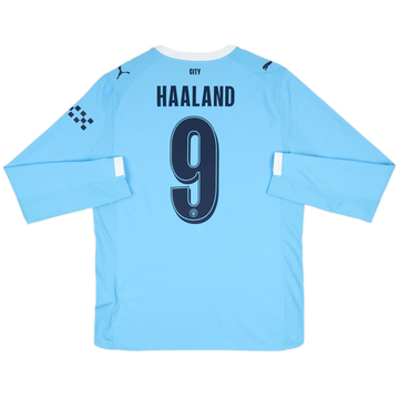 2025-26 Manchester City Authentic Home L/S Shirt Haaland #9
