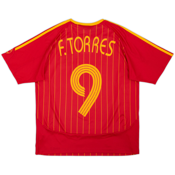 2006-08 Spain Home Shirt F.Torres #9 - 9/10 - (XL.Boys)