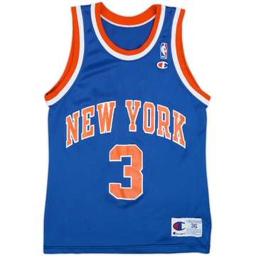 1990-95 New York Knicks Starks #3 Champion Away Jersey - 8/10 - (S)