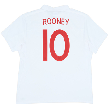 2009-10 England 'South Africa' Home Shirt Rooney #10 - 8/10 - (XL)