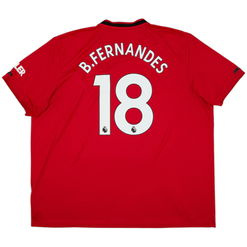 2019-20 Manchester United Home Shirt B.Fernandes #18 - 6/10 - (3XL)