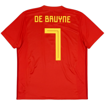 2018-19 Belgium Home Shirt De Bruyne #7 - 8/10 - (L)