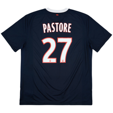 2011-12 Paris Saint-Germain Home Shirt Pastore #27 - 9/10 - (XL)
