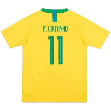 2018-19 Brazil Home Shirt P. Coutinho #11 - 6/10 - (XL.Boys)