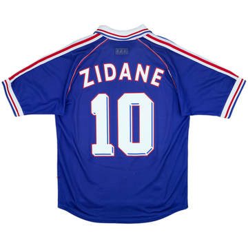 1998-00 France Home Shirt Zidane #10 - 8/10 - (L)