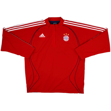2006-07 Bayern Munich adidas Reversible 1/4 Zip Sweat Top - 10/10 - (L)
