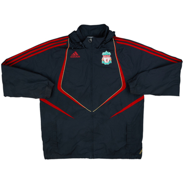 2008-09 Liverpool adidas Hooded Rain Jacket - 8/10 - (L)