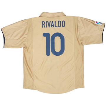 2001-03 Barcelona Away Shirt Rivaldo #10 - 8/10 - (L)