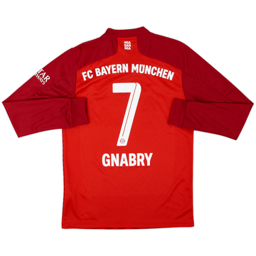 2021-22 Bayern Munich Home L/S Shirt Gnabry #7 - 8/10 - (S)