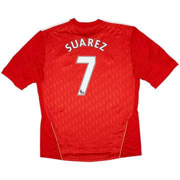 2010-12 Liverpool Home Shirt Suarez #7 - 6/10 - (XL)