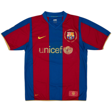 2007-08 Barcelona Home Shirt - 4/10 - (M)