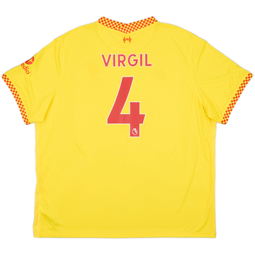 2021-22 Liverpool Third Shirt Virgil #4 - 10/10 - (3XL)