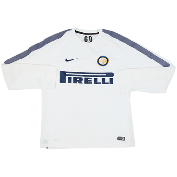 2014-15 Inter Milan Nike Player Issue Training L/S Shirt #60 - 7/10 - (L)