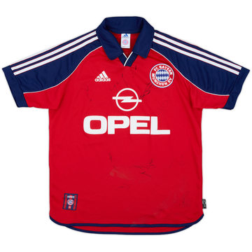1999-01 Bayern Munich Signed Home Shirt - 9/10 - (XL.Boys)