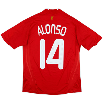 2008-10 Liverpool Home Shirt Alonso #14 - 6/10 - (L.Boys)