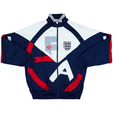 1990-92 England Umbro Track Jacket - 8/10 - (XL)
