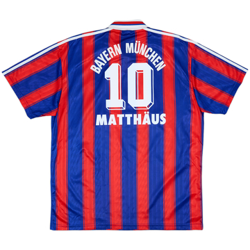 1995-97 Bayern Munich Home Shirt Matthaus #10 - 6/10 - (XL)