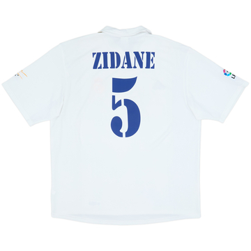 2002-03 Real Madrid Centenary Home Shirt Zidane #5 - 8/10 - (XL)