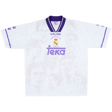 1996-97 Real Madrid Kelme 'Campeon de Liga' Shirt - 9/10 - (XXL)