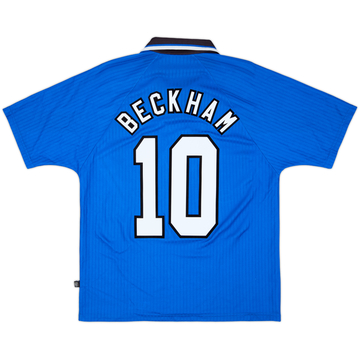 1996-98 Manchester United Third Shirt Beckham #10 - 7/10 - (M)