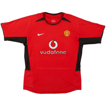 2002-04 Manchester United Home Shirt - 8/10 - (L.Boys)